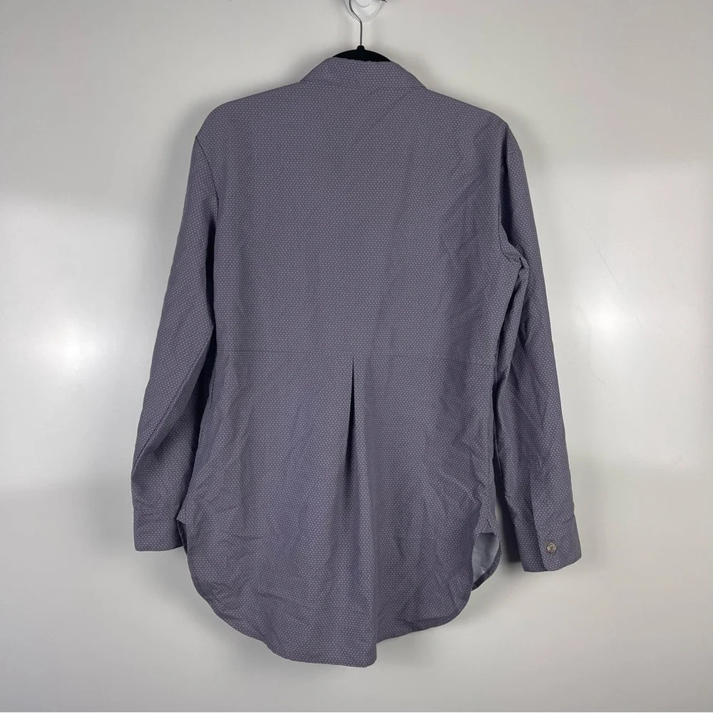 The North Face Stevie Long Sleeve Button Front Tunic Shirt Purple Size Medium - Picture 2 of 10
